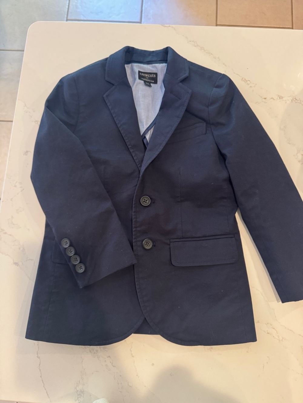 J Crew Crewcuts Navy Boys Two-Button Blazer